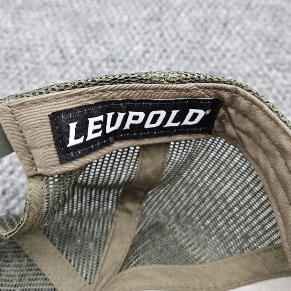 Leupold Camo Mesh Snapback Trucker Hat Mossy Oak Bottomland Hunting Ball Cap - Picture 8 of 8